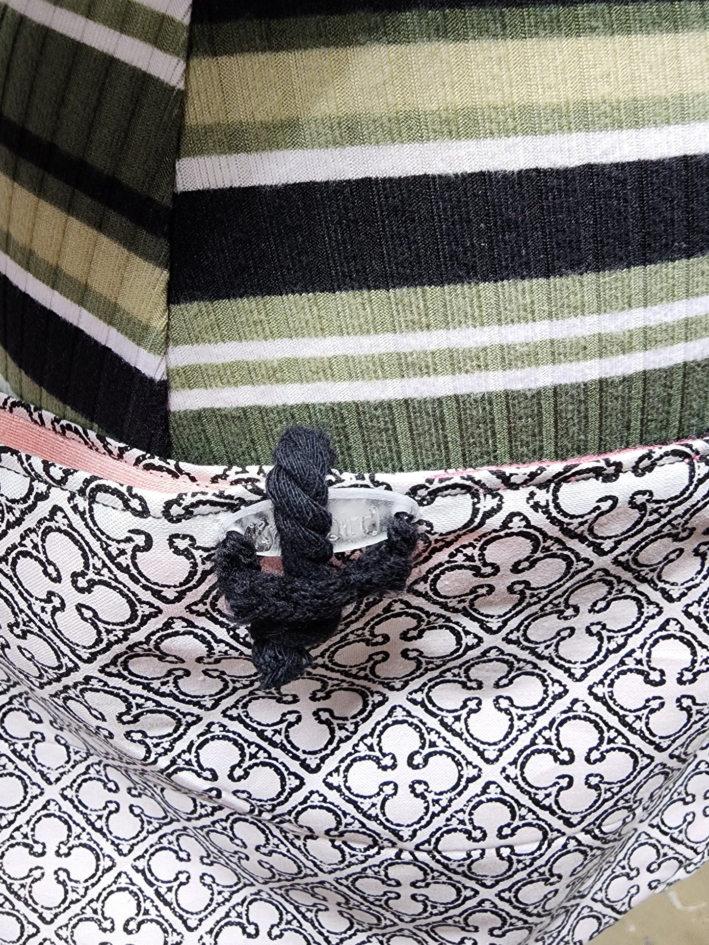 Handmade Hippie Boho Reversible Crossbody Bag (Geometric Print)