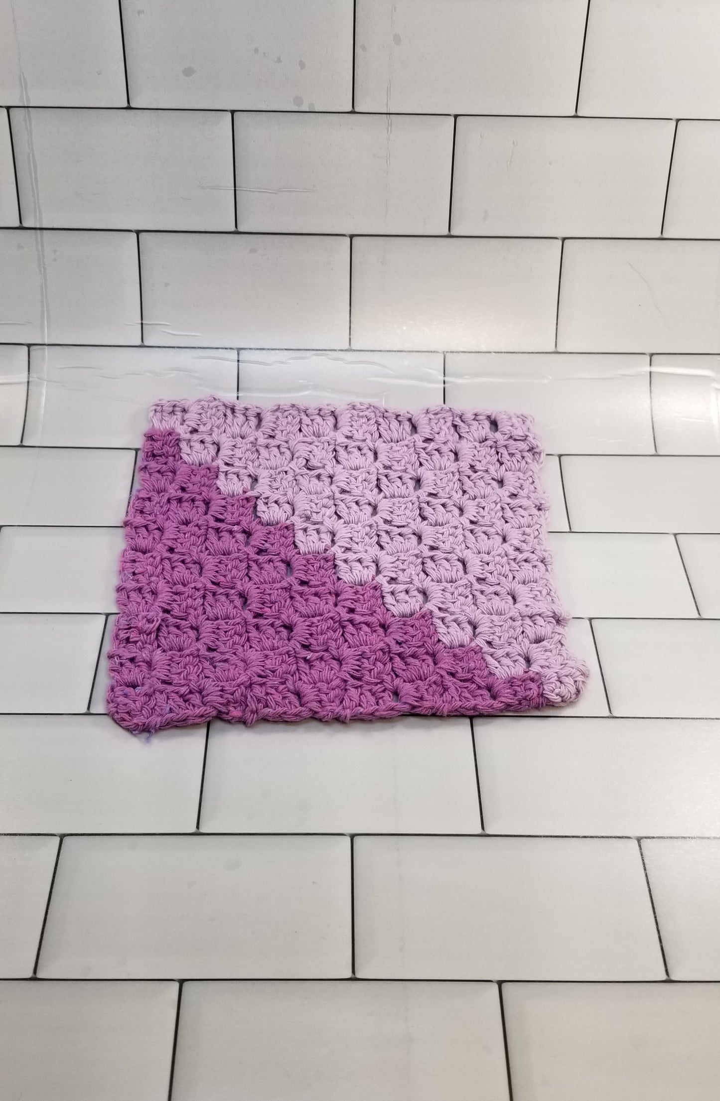 Handmade Crochet Dishcloth (Violet/Lavender)