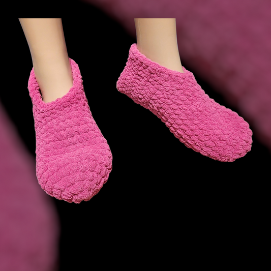 Handmade Crochet Slipper (Pink)