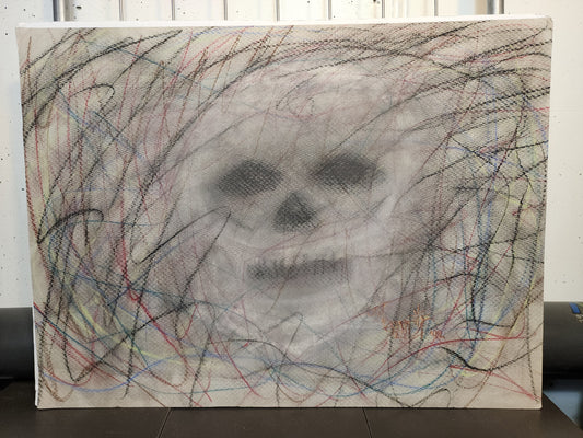 Greyskull - Freehand Original Artwork - Pastel