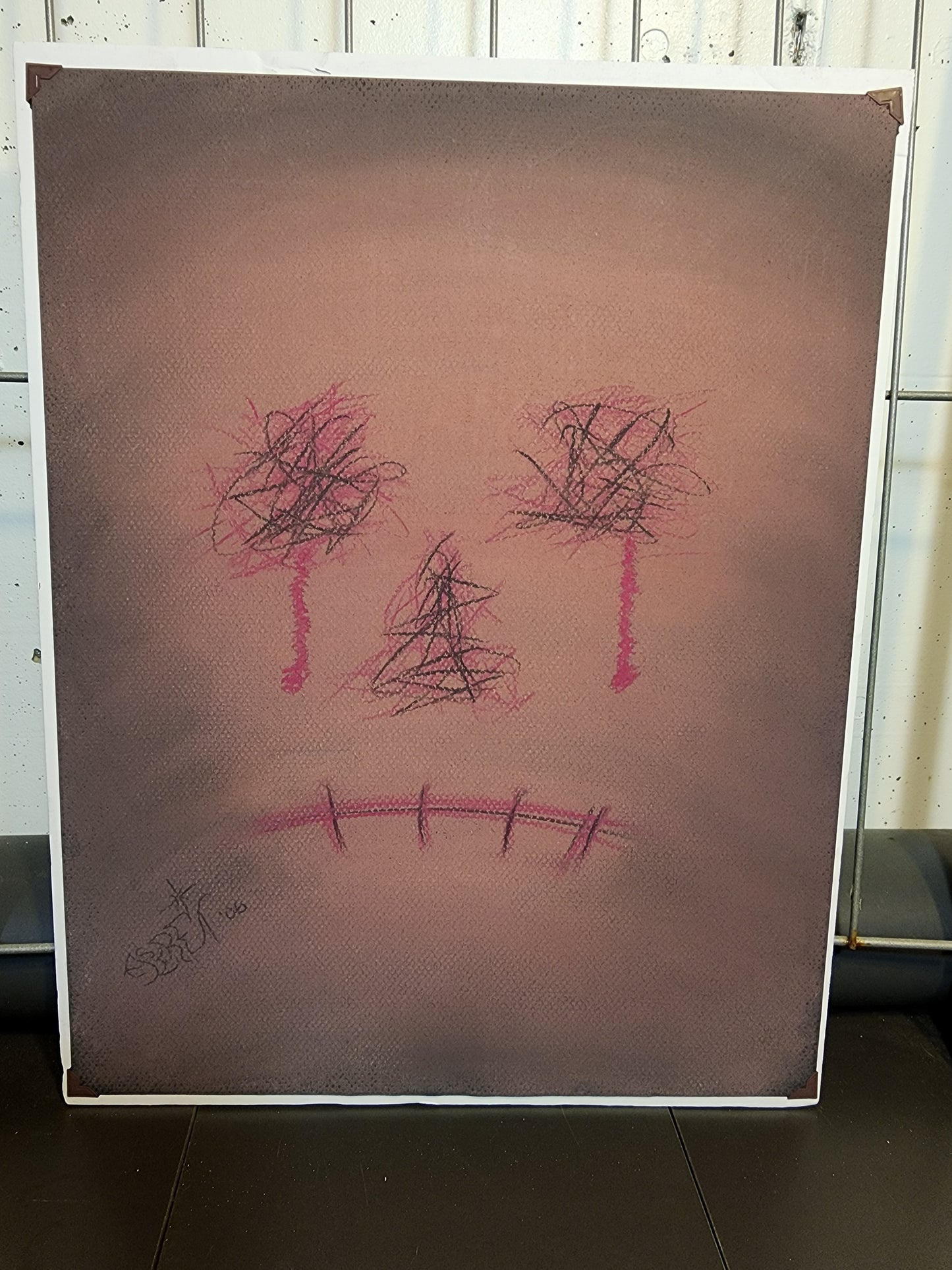 Pain - Freehand Original Artwork - Pastel