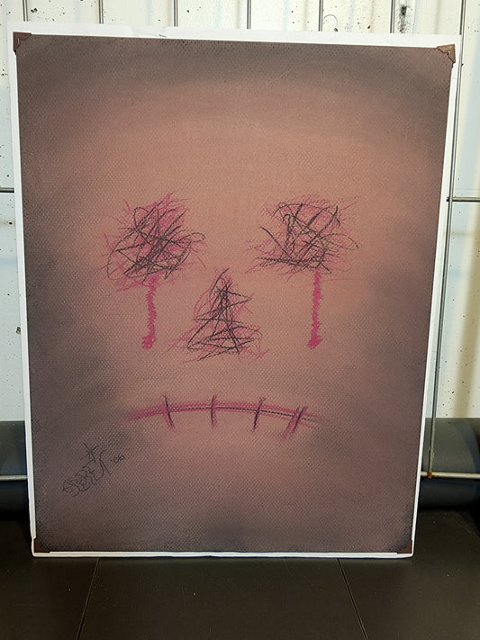 Pain - Freehand Original Artwork - Pastel