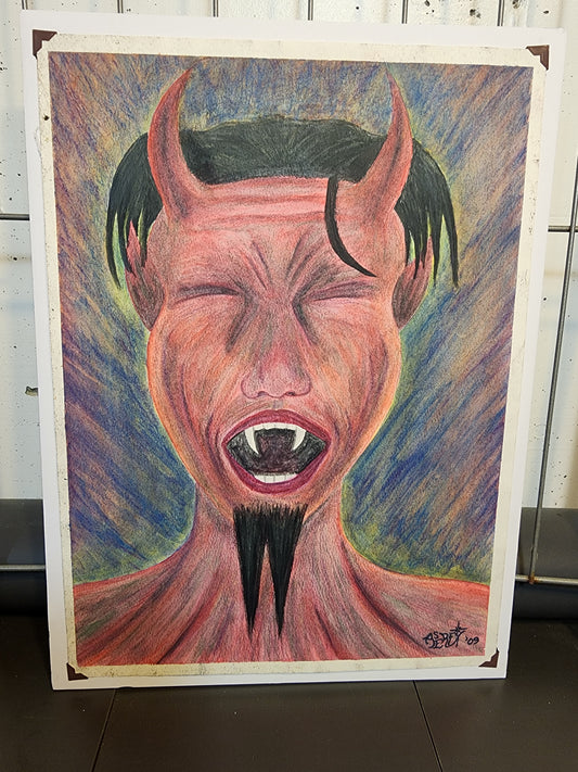 Death Metal - Freehand Original Artwork - Watercolo