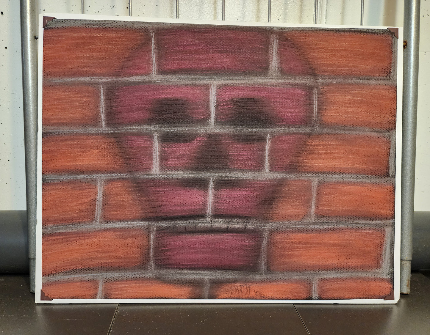 Inside The Wall - Freehand Original Artwork - Pastel