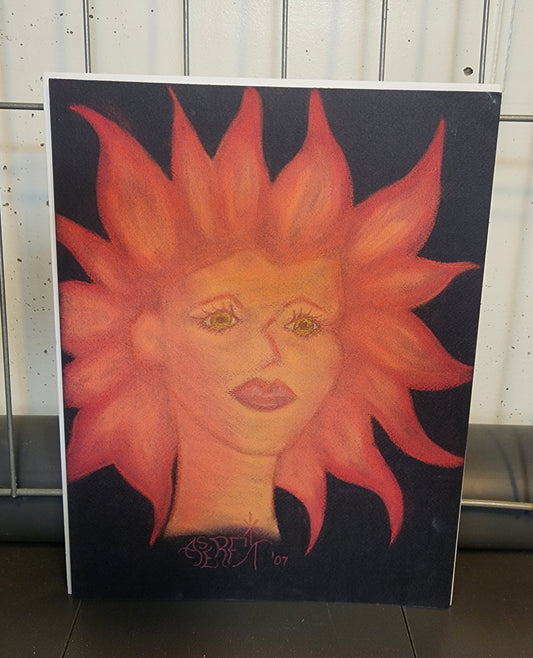 Pheonix - Freehand Original Artwork - Pastel