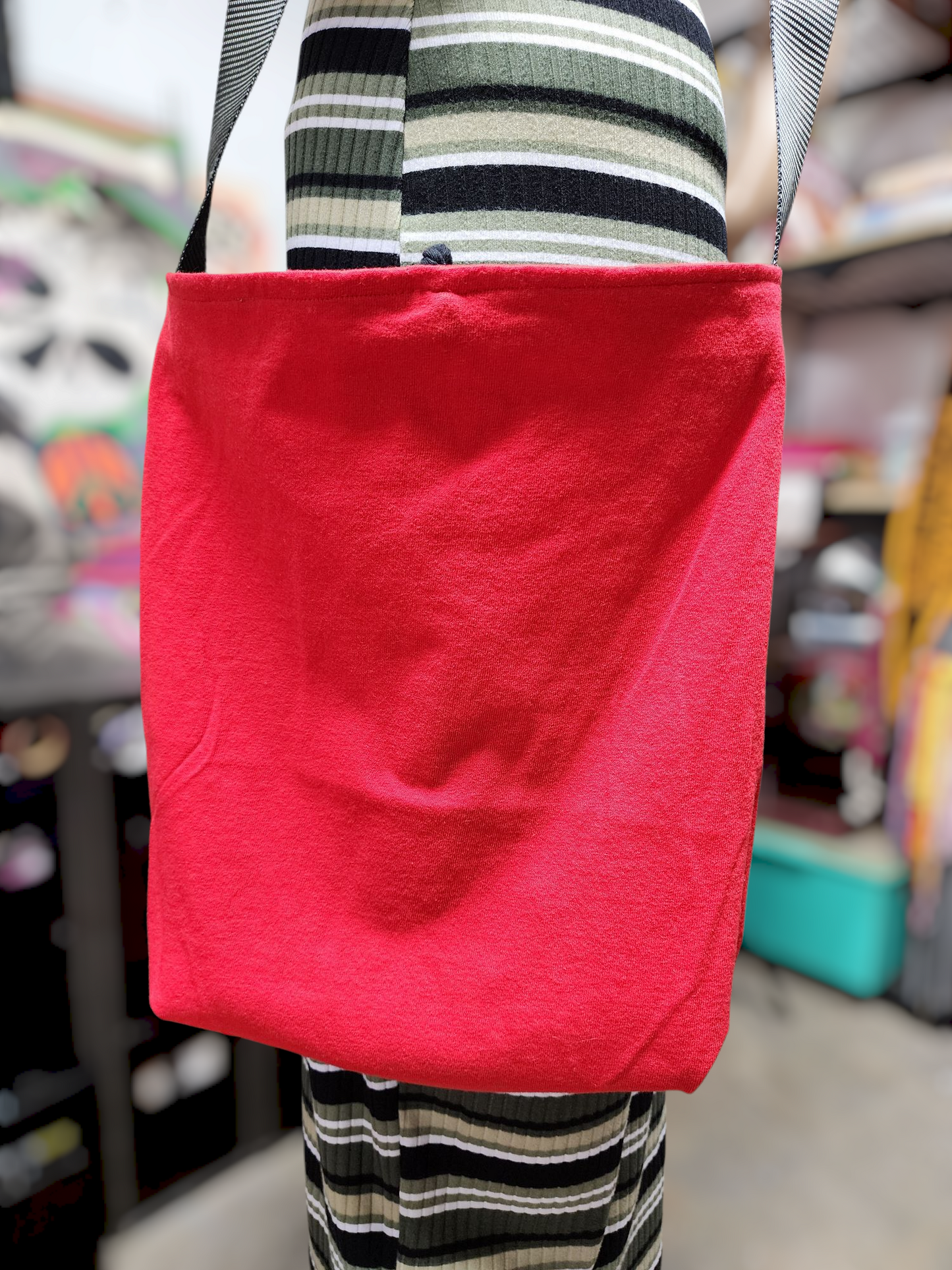 Handmade Hippie Boho Reversible Crossbody Bag (Snakeskin Print)