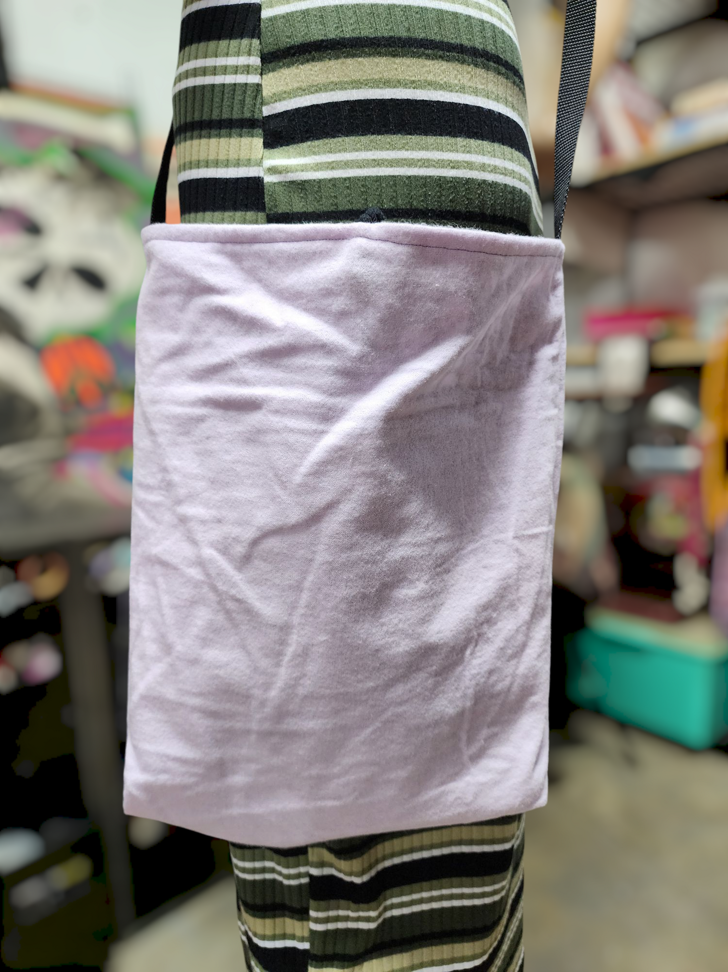 Handmade Hippie Boho Reversible Crossbody Bag (Skull Print)