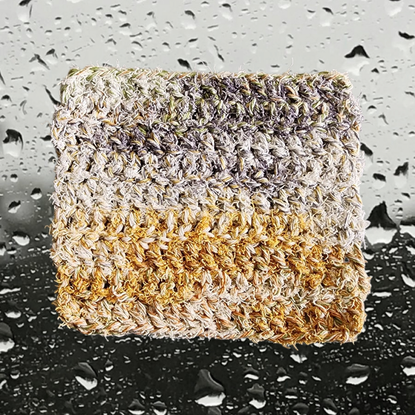 Handmade Crochet Kitchen Dish Scrubbie Heavy Duty (Grey/Green/Oange/White)