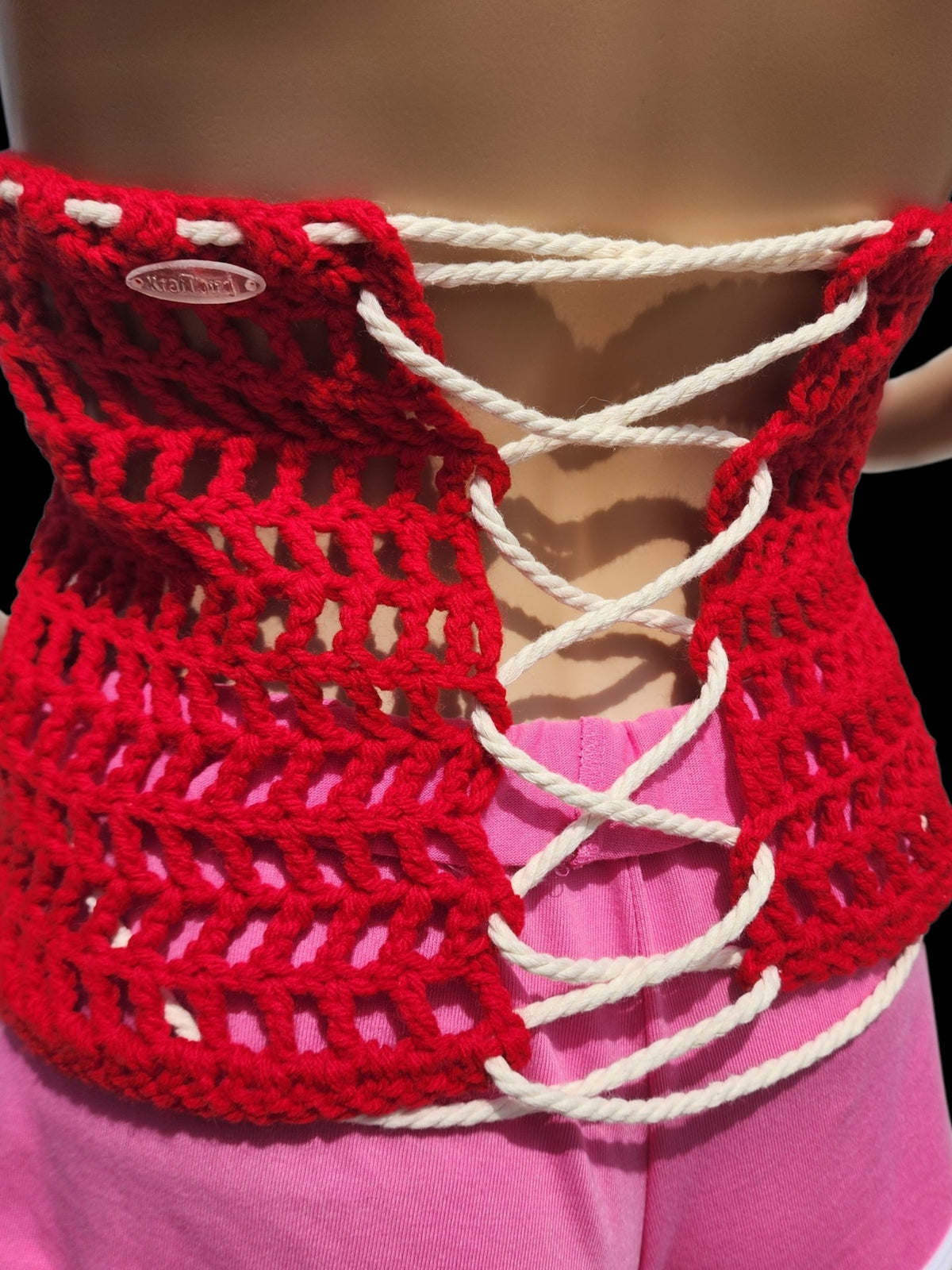 Handmade Crochet Tank Top *Jade* (Red)