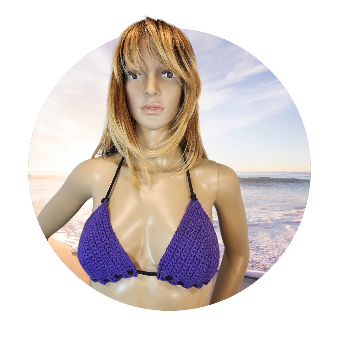 Handmade Crochet Bikini Swim Top (Custom Order Only)