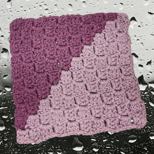 Handmade Crochet Dishcloth (Violet/Lavender)